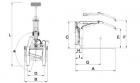 Otočná jednotka s hydraulickým přidržovačem - typ 165 S a 165 SA15 165s-sa15-nakres.jpg